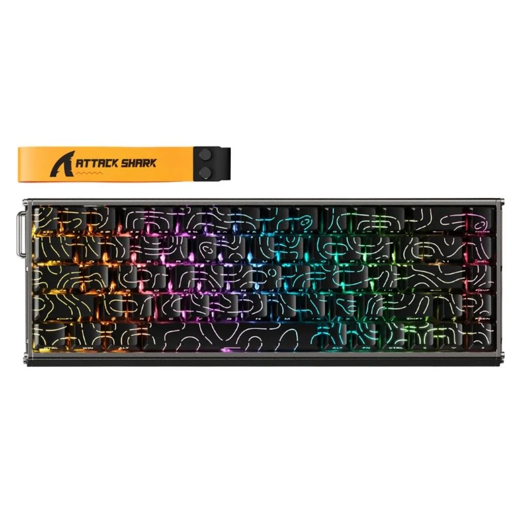 Keyboard ATTACK SHARK X68 MAX HE Wired Gaming - Black Contours