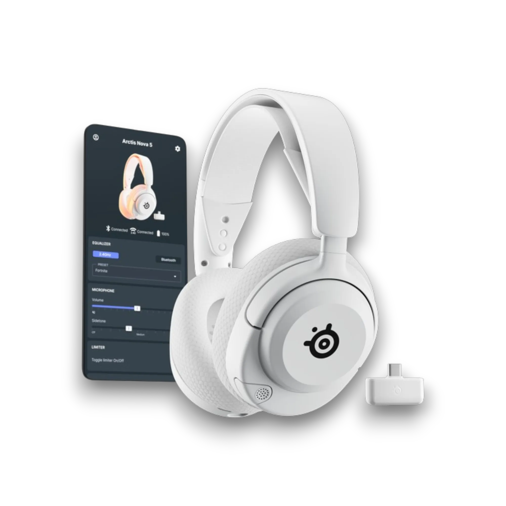 Headset SteelSeries Arctis Nova 5 Wireless White