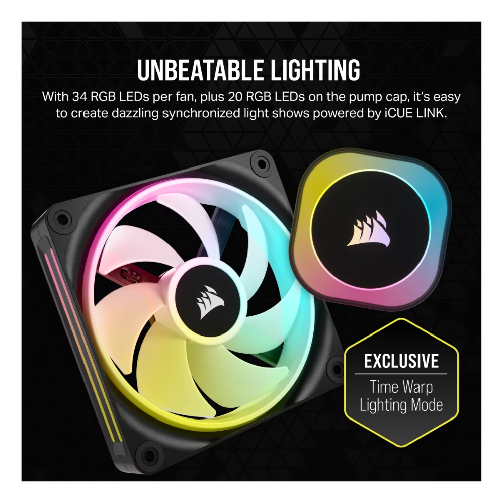 Cooler CORSAIR FAN COOLING LIQUID iCUE LINK H100i 240mm RGB BLACK