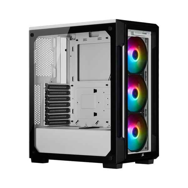 Case Corsair iCUE 220T RGB Mid-Tower Case - White