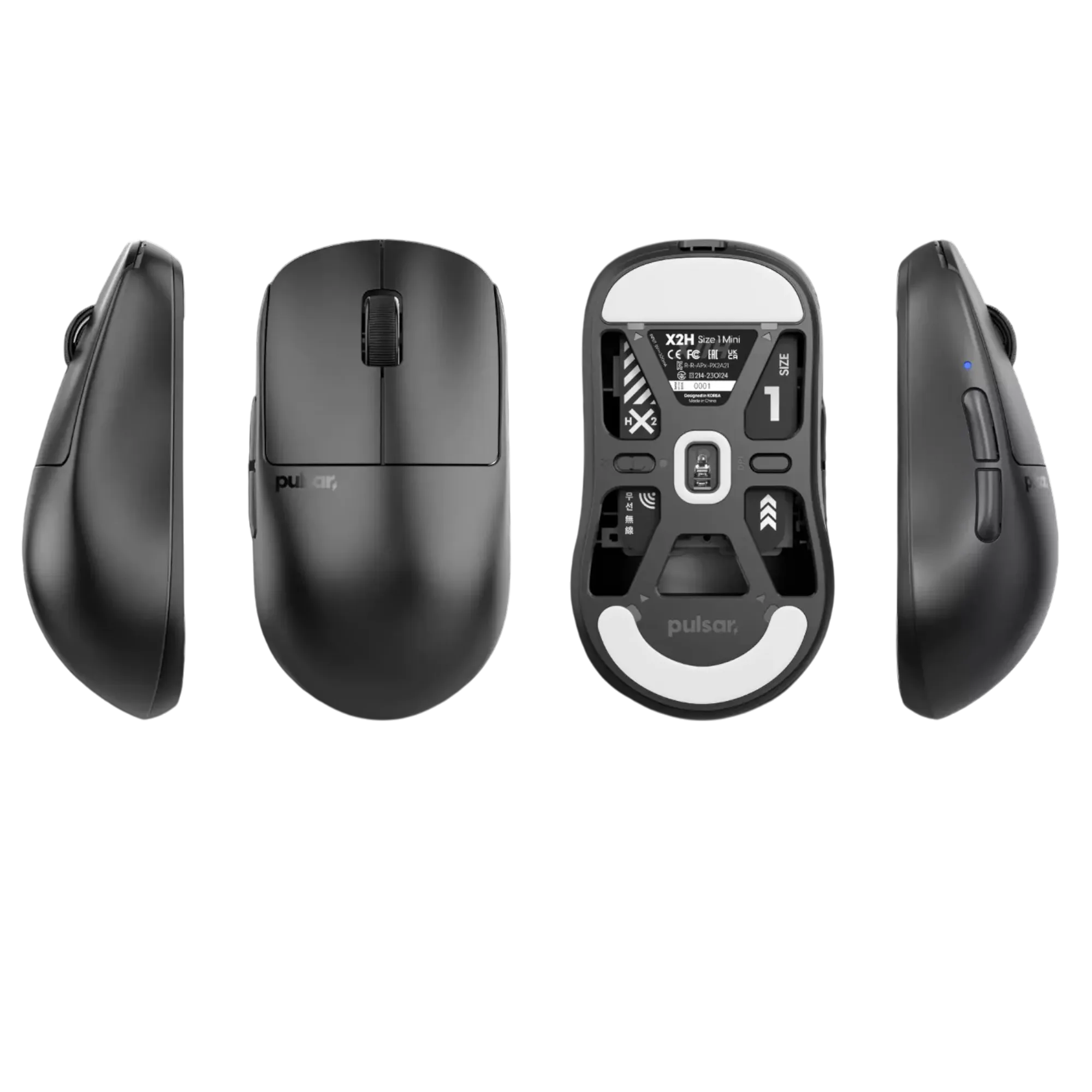Mouse Pulsar X2H Mini Size 1 (Black)