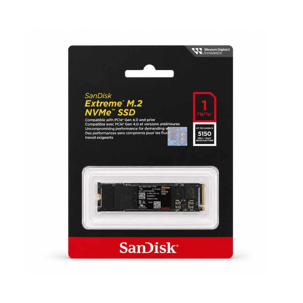 Storage SanDisk Extreme 1TB NVMe SSD - M.2 2280 PCIe Gen 4