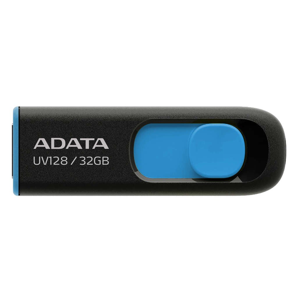 Storage ADATA UV128 USB 3.2 Flash Drive Sliding Connector — 32GB / Blue