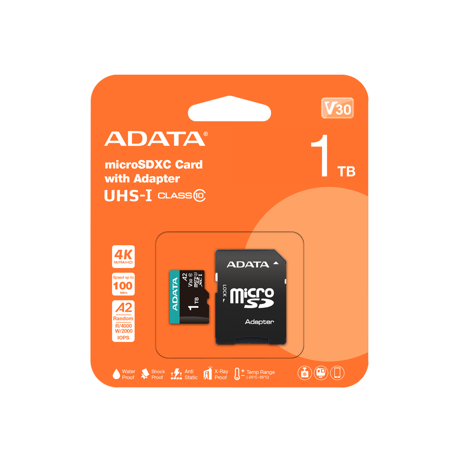 Storage ADATA Premier Pro Memory Card SD 6.0 with Adapter - 1TB - microSDXC UHS-I
