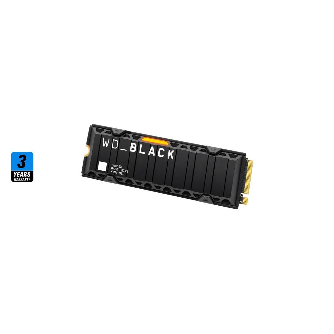 Storage WD BLACK SN850X 1TB with Heatsink, 7300MB/s M.2 NVME, PCIe 4.0