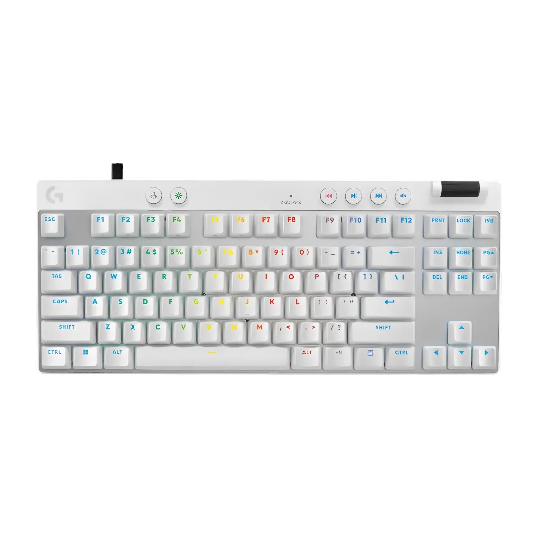 Keyboard Logitech G PRO X TKL RAPID White Wired