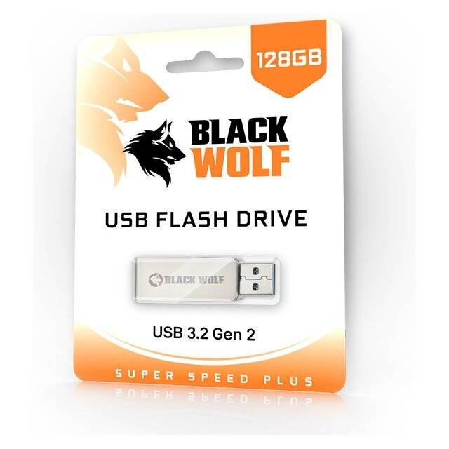Storage Black Wolf USB Flash Drive (3.2 Gen 2) - 128GB