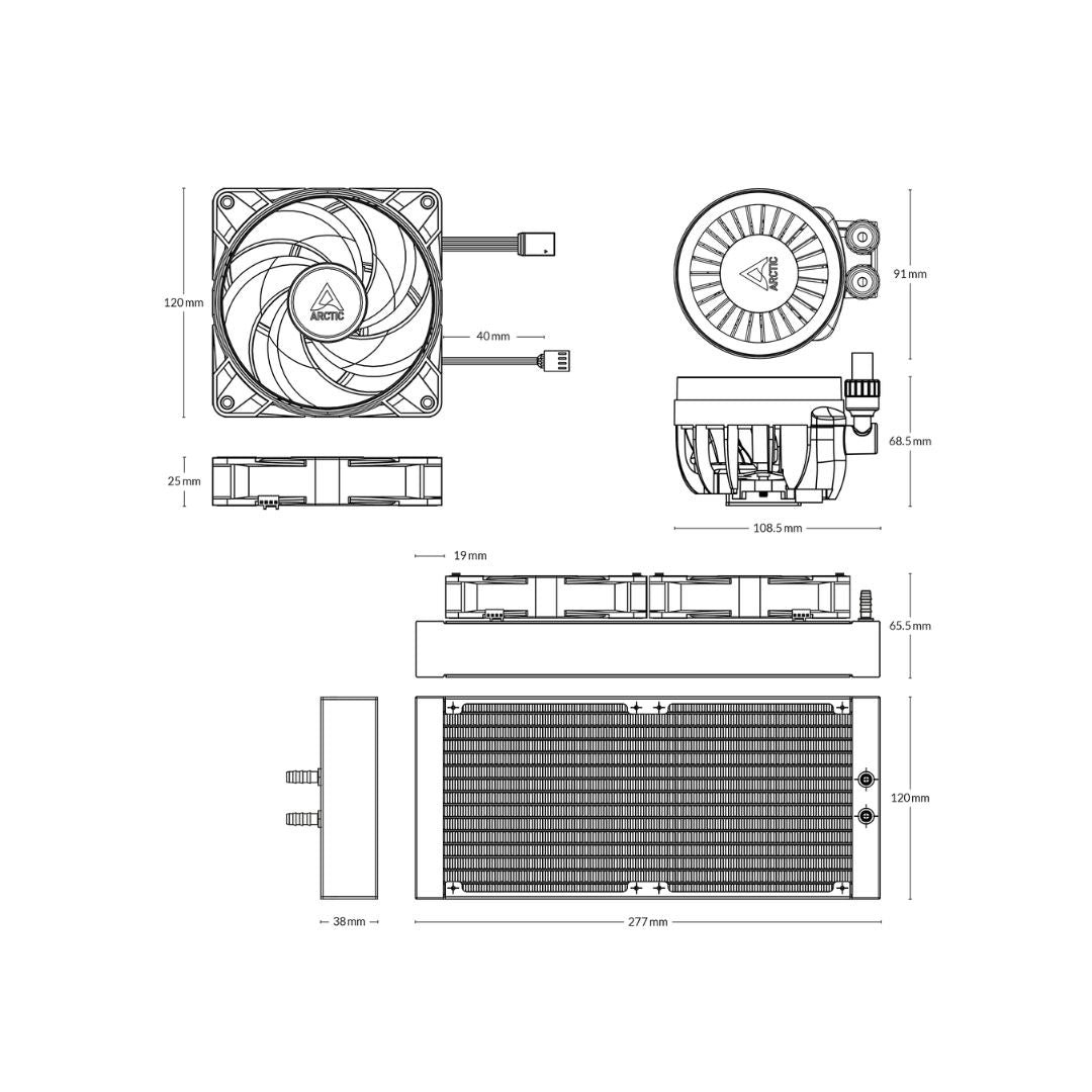 Cooler Arctic Liquid Freezer III 240 A-RGB - White