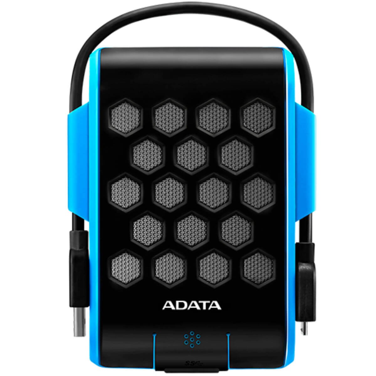 Storage ADATA HD720 External Hard Drive USB 3.2 Military-Grade Shockproof Waterproof Rugged Design - 1TB — Blue