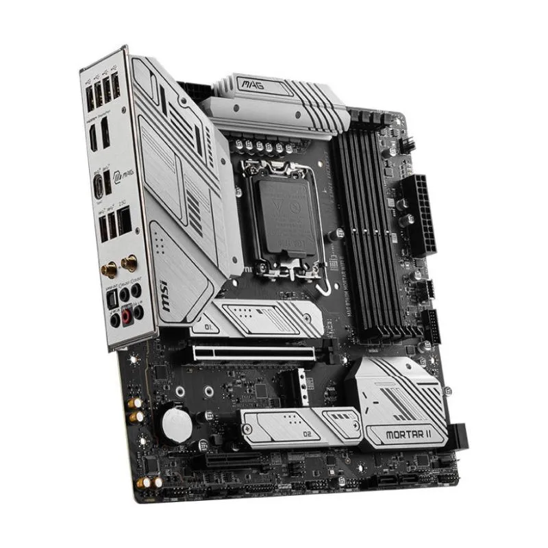 Motherboard MSI MAG B760M Mortar WiFi II Intel Micro-ATX Motherboard - Black