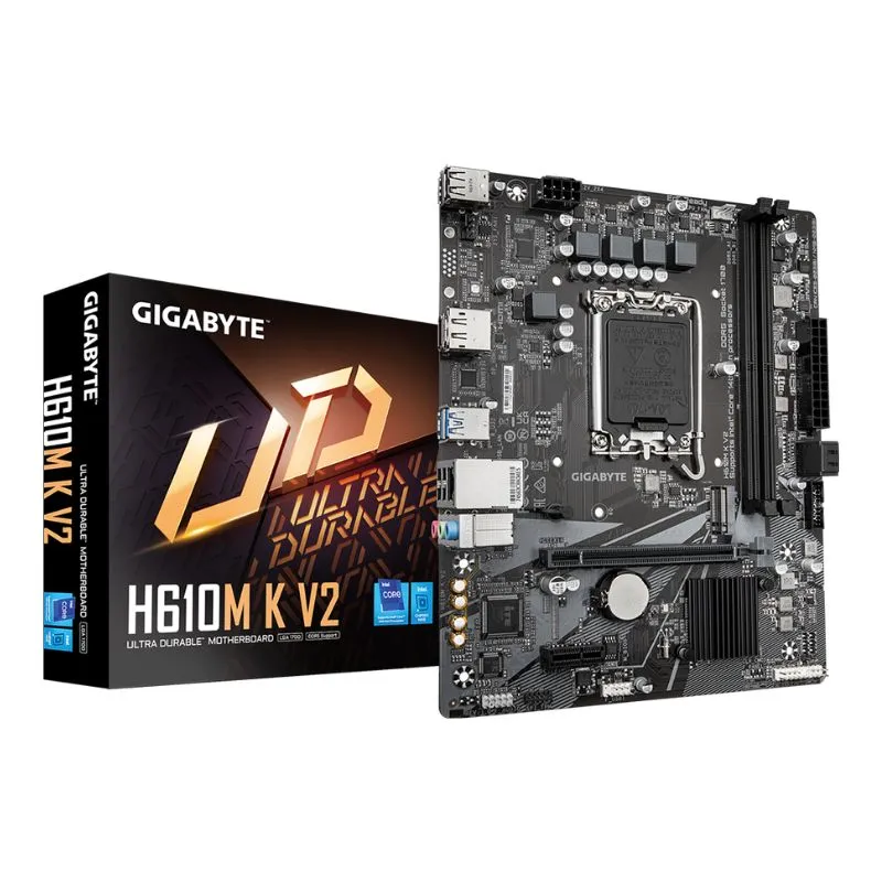 Motherboard Gigabyte H610M K V2 DDR5 LGA1700 Micro-ATX Motherboard