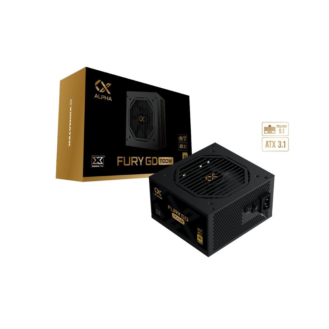 Power Supply Xigmatek Fury GD 1100W Gold 80+ PCIE 5.0 Fully Modular