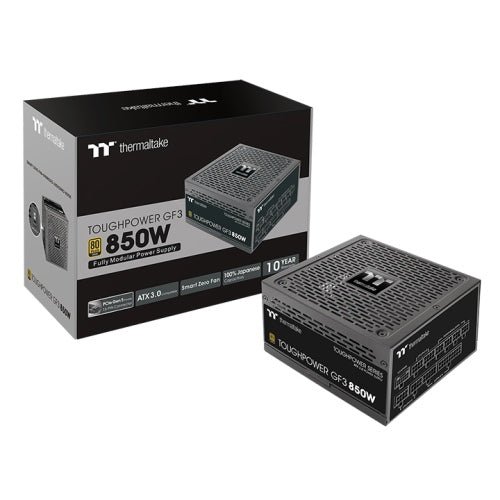 Power Supply Thermaltake Toughpower GF3 850 W Gold - ATX 3.0, PCIe 5.0-Ready (12VHPWR), 80 PLUS Gold, Full Modular, Smart Zero Fan