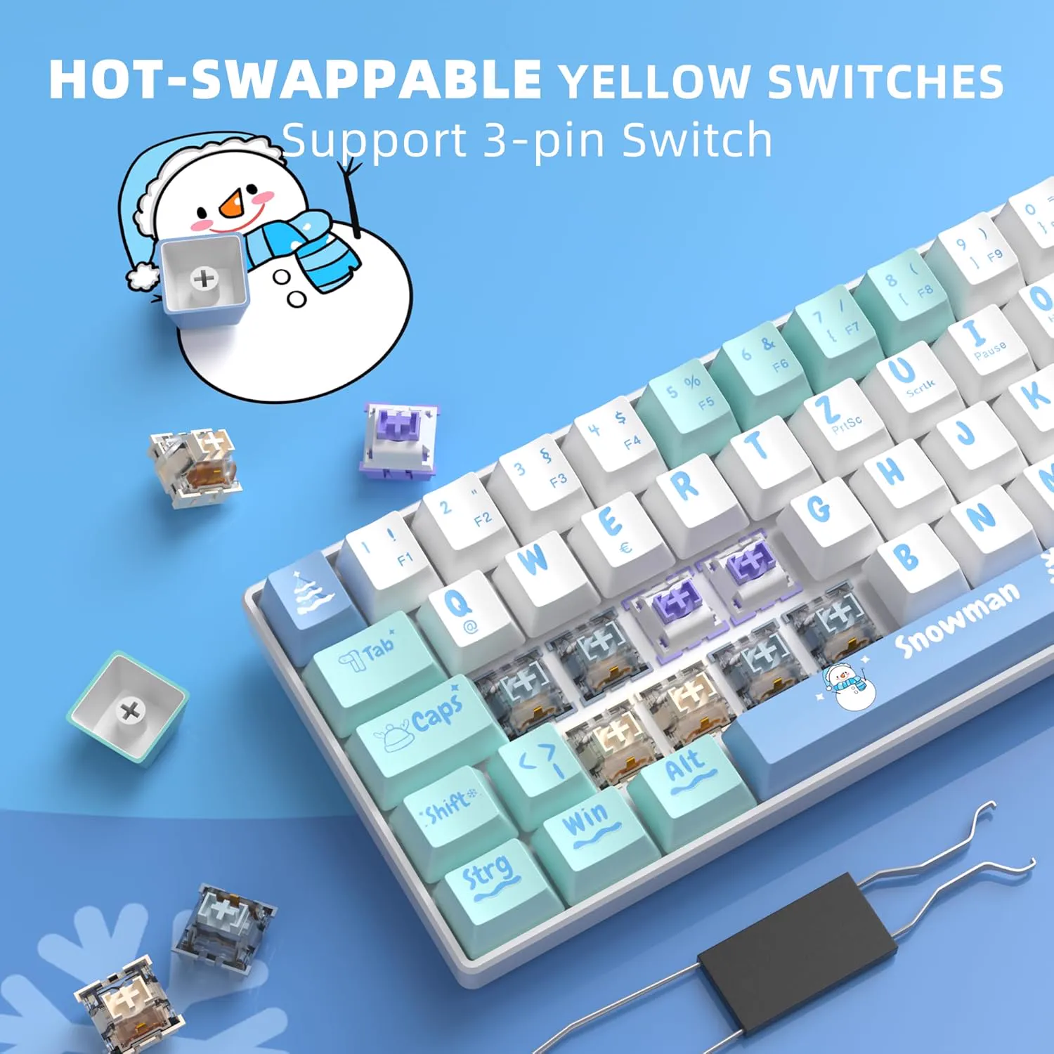 Keyboard MageGee MK-BOX Snowman Wired