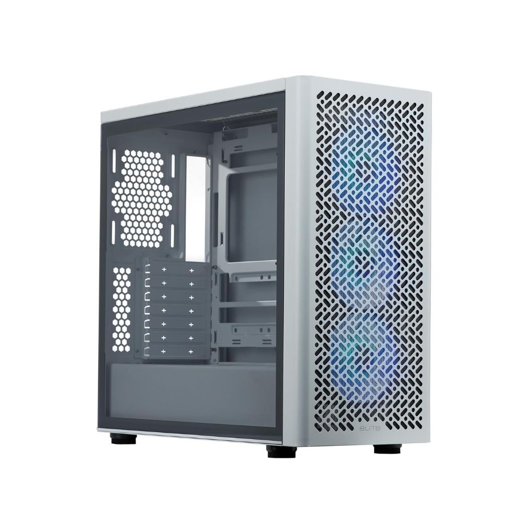 Case Cooler Master Mid-Tower Cooler Master Elite 502- white