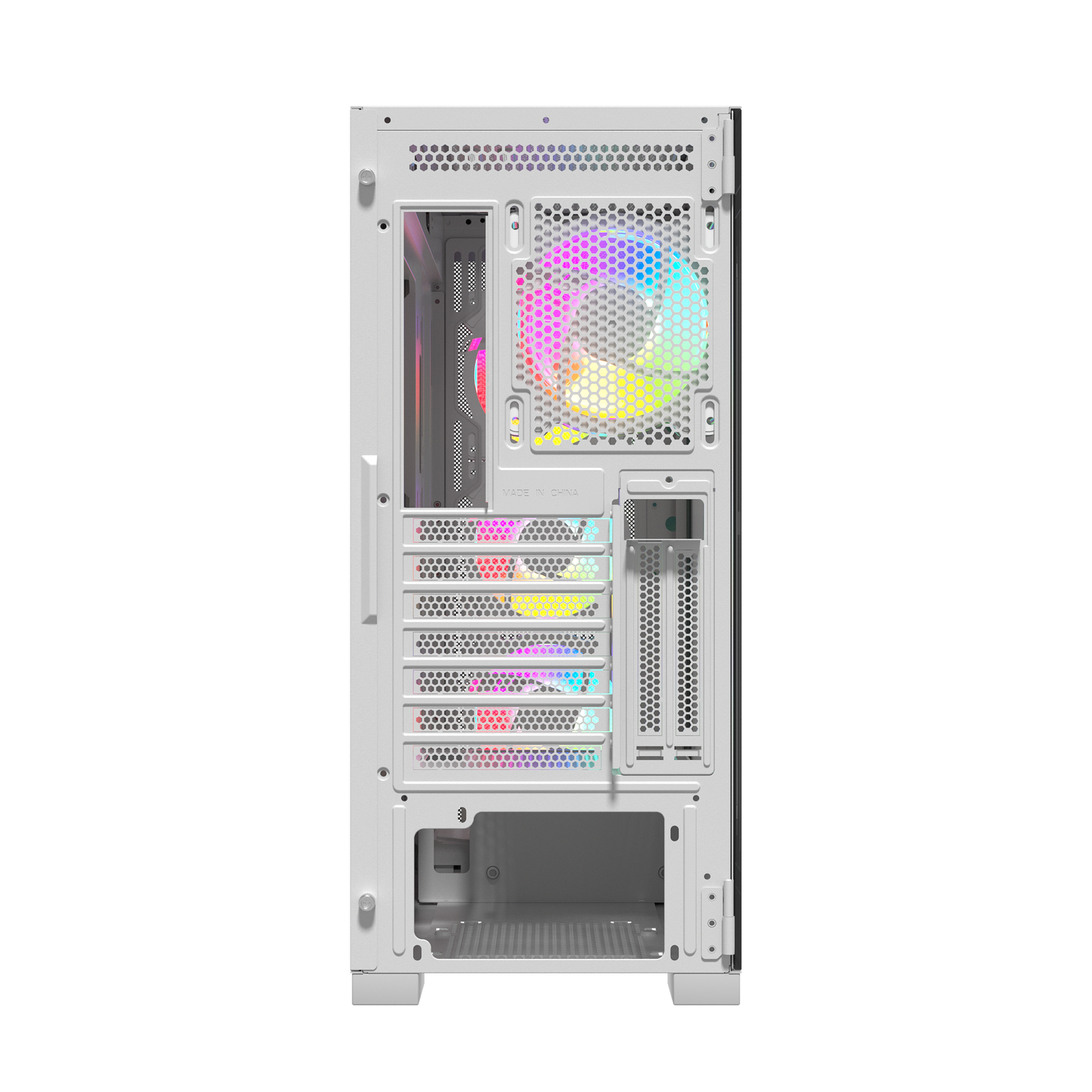 Case Raptor 290-XL ARCTIC HAWK RGB Mid Tower Case - White