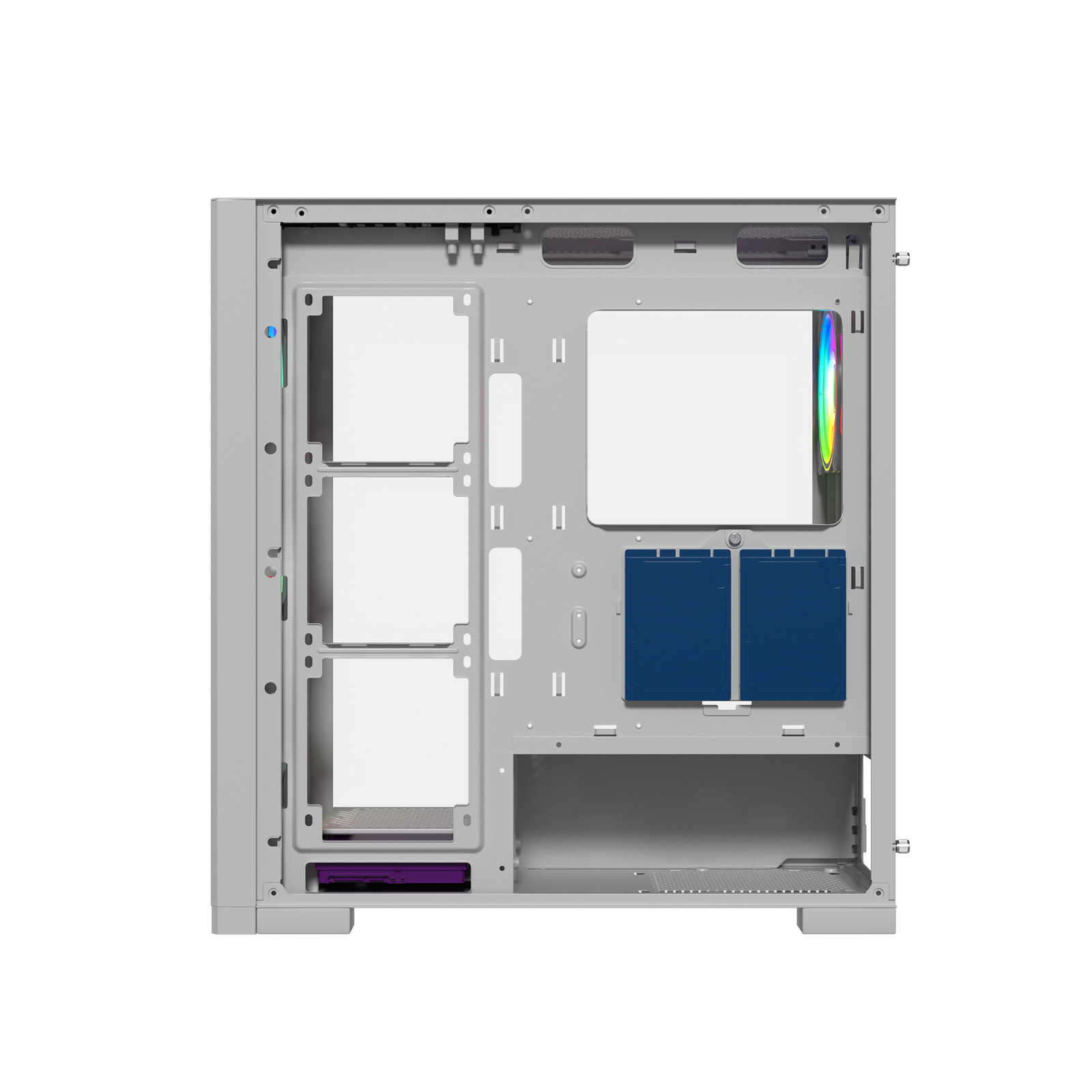 Case Raptor 290-XL ARCTIC HAWK RGB Mid Tower Case - White