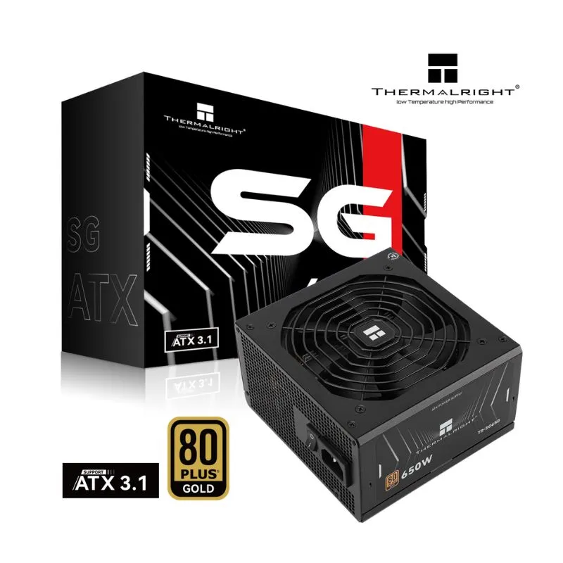 Power Supply Thermalright SG-650 650W 80+ ATX 3.1 Gold Full-Modular - Black