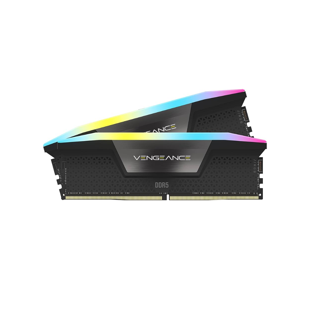 RAM CORSAIR VENGEANCE RGB DDR5 32GB (2x16GB) 7200MT/s CL34 Black