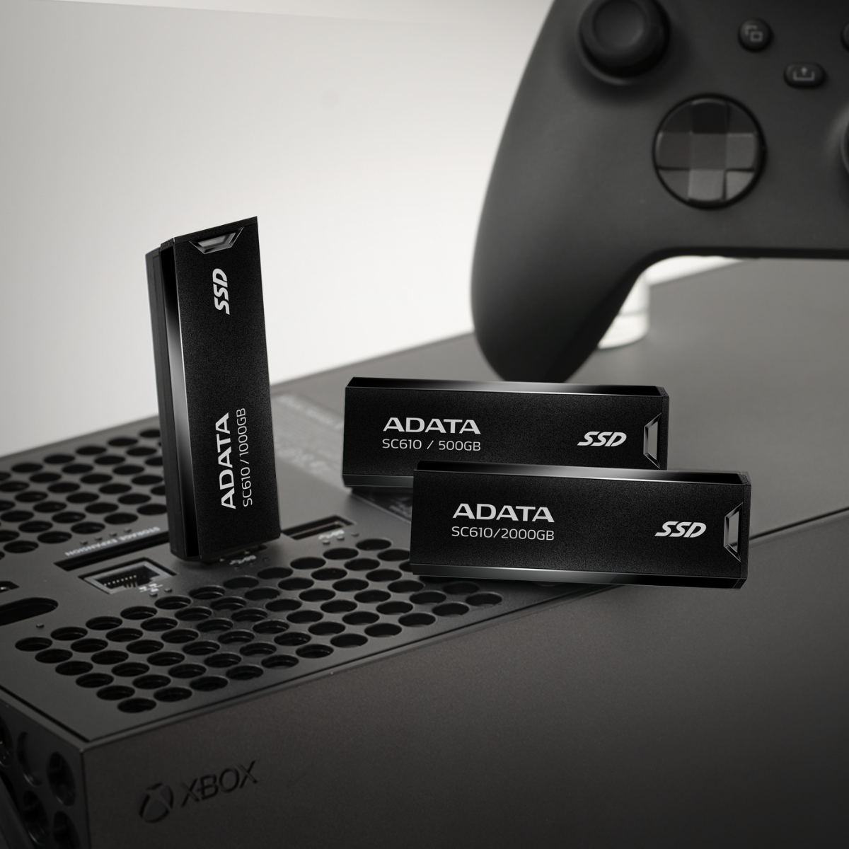 Storage ADATA SC610 External SSD USB 3.2 Gen2 550MB/s Read 500MB/s Write Capless Slide-Out Cableless - 500GB