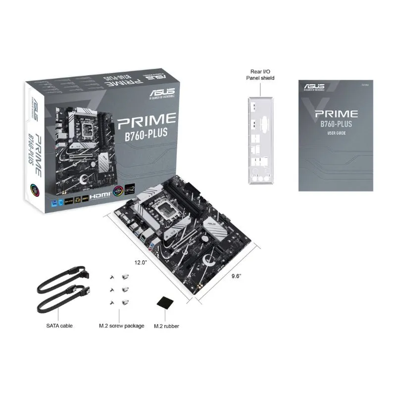 Motherboard ASUS Prime B760-PLUS ATX Motherboard - Intel LGA 1700, B760, DDR5, PCIe 5.0