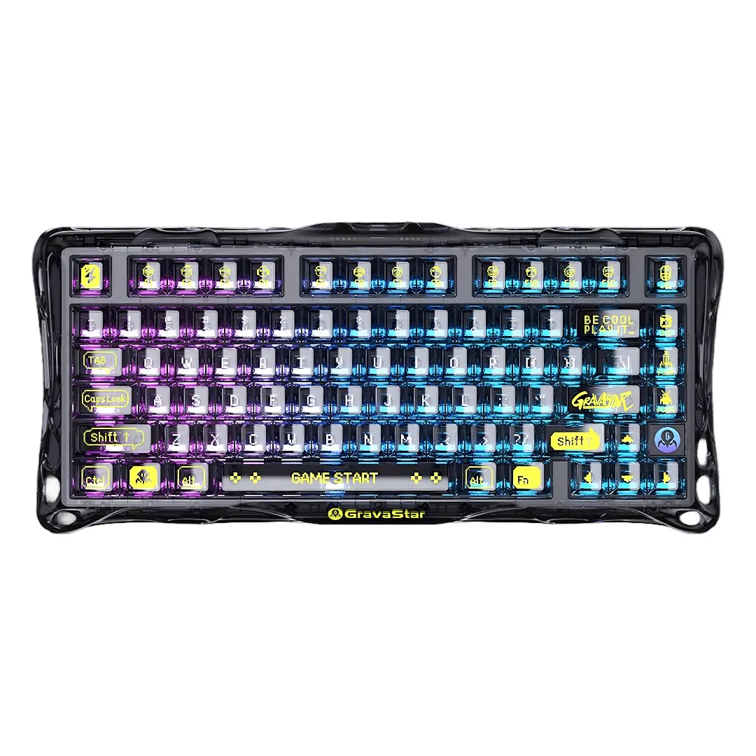 Keyboard GravaStar Mercury K1 Lite Transparent Black