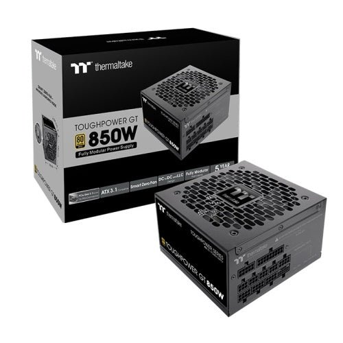 Power Supply Thermaltake Toughpower GT 850 W Gold - Fully Modular ATX 3.1 PSU, PCIe 5.1 Ready, 80 PLUS Gold, Smart Zero 120 mm Fan