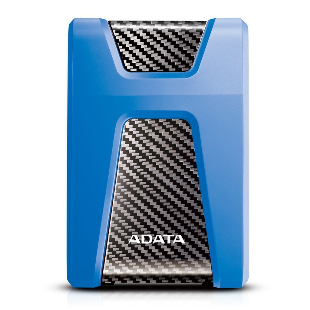 Storage ADATA HD650 External Hard Drive USB 3.2 Durable Shockproof Scratch-Resistant Rugged Design - 2TB — Blue