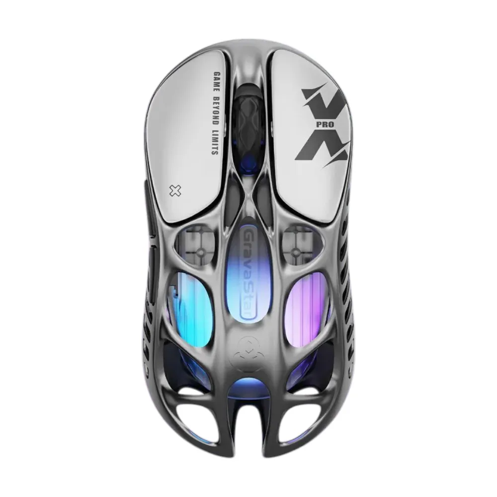 Mouse GravaStar Mercury X Pro 8K Silver Wireless