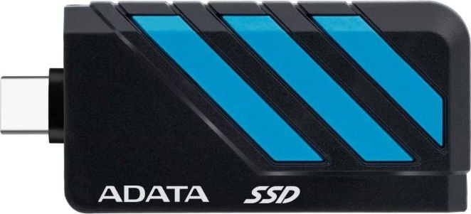 Storage ADATA SC735 Portable External SSD - 2TB, Retractable USB-C, MIL-STD Drop Resistance — Blue