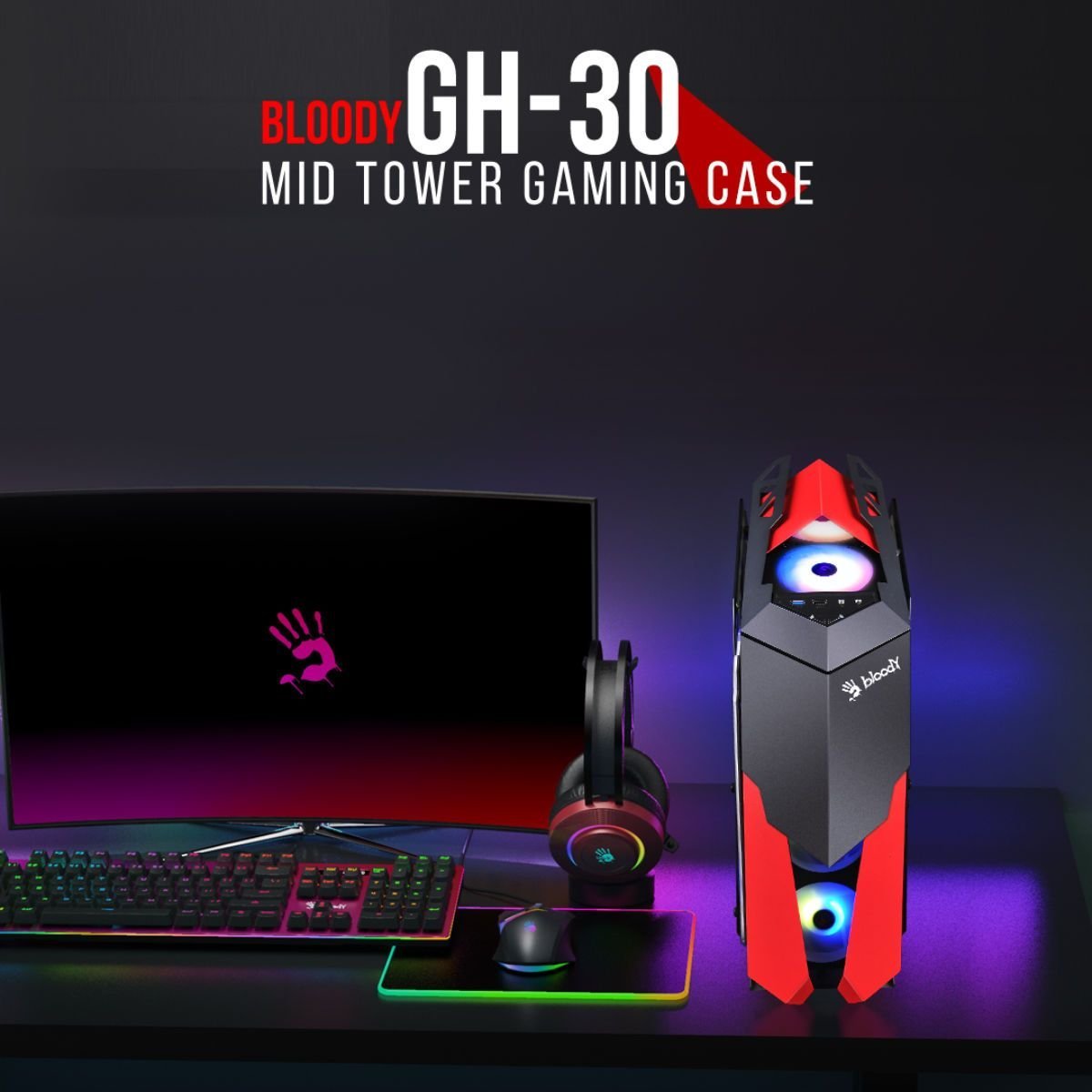 Case Bloody GH-30 Rogue Mid Tower Gaming Case