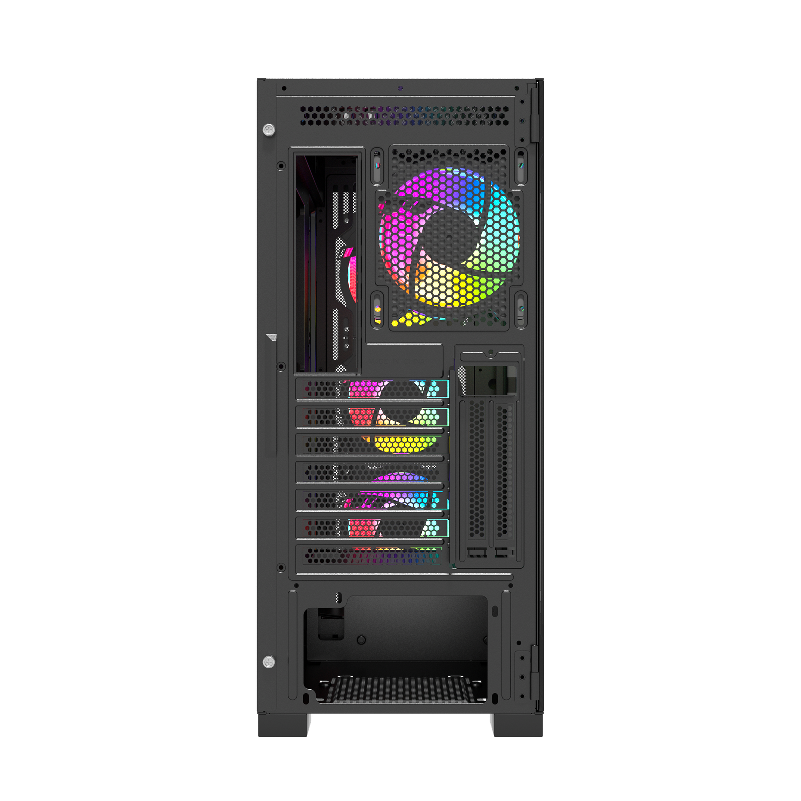 Case Raptor 290-XL ARCTIC HAWK RGB Mid Tower Case - Black