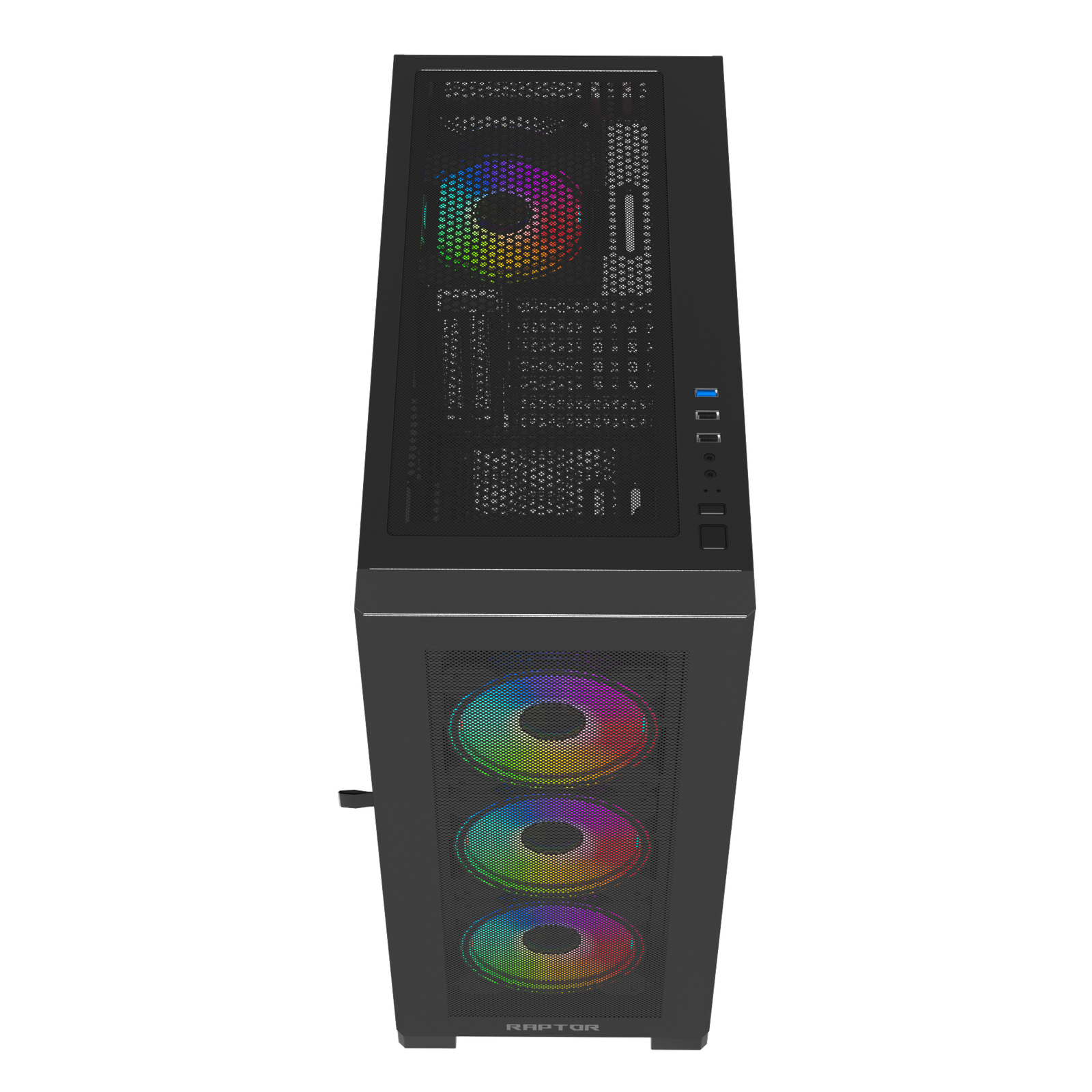 Case Raptor 290-XL ARCTIC HAWK RGB Mid Tower Case - Black