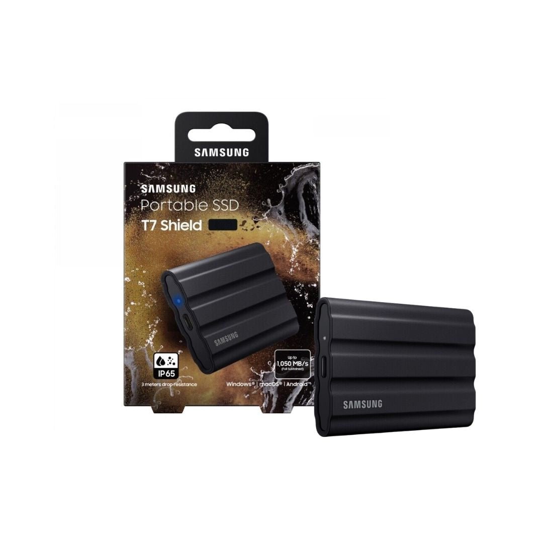 Storage Samsung T7 Shield 4TB Portable External SSD, Black MU-PE4T0S