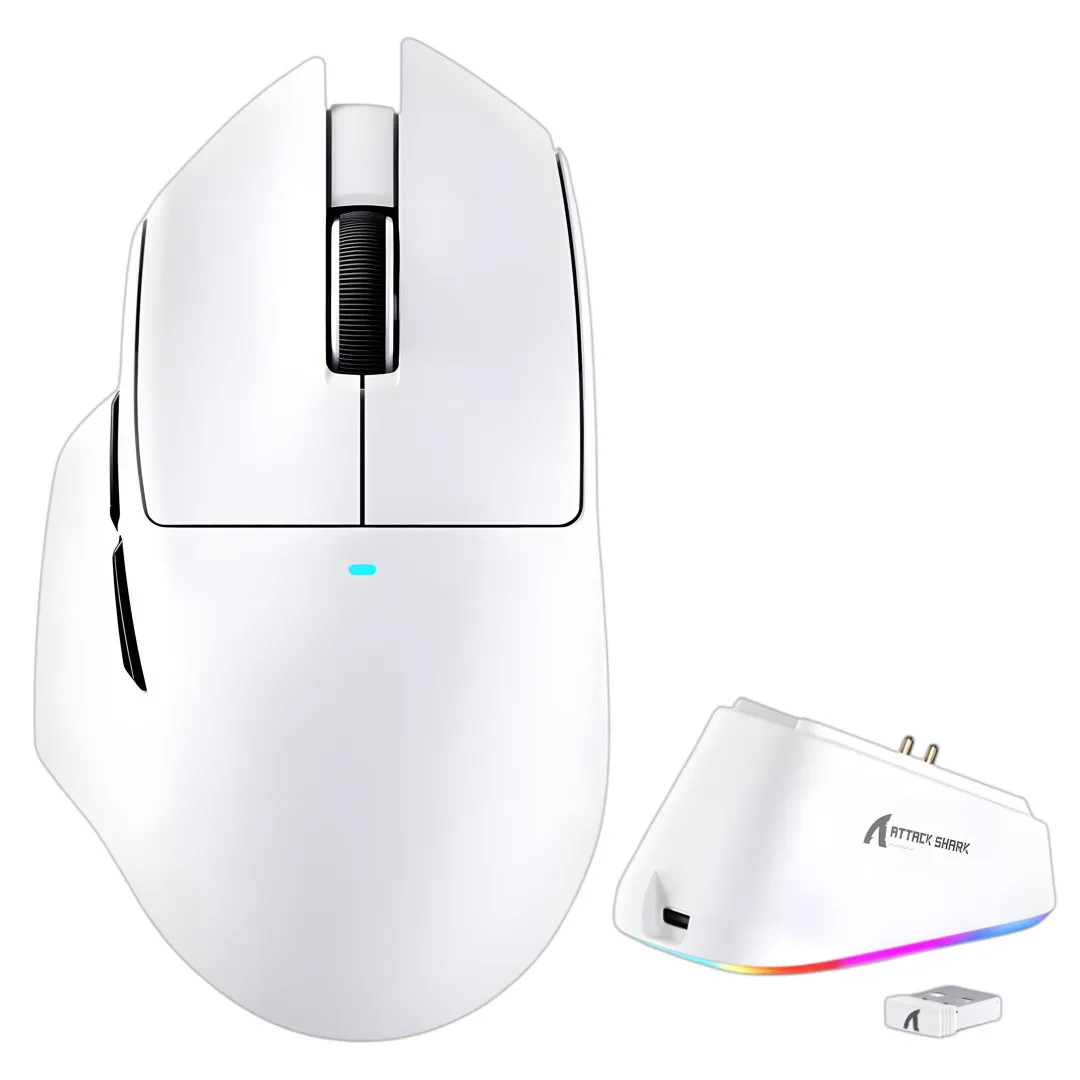 Mouse Attack Shark V6 Ultra-Light Tri-Mode White