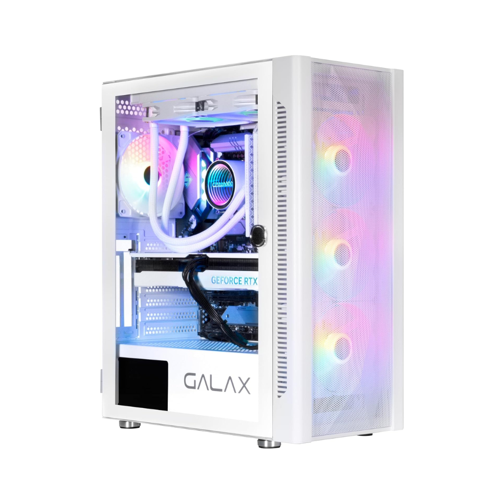 Case GALAX Revolution 06 RGB Computer Case with 4 Fans - White
