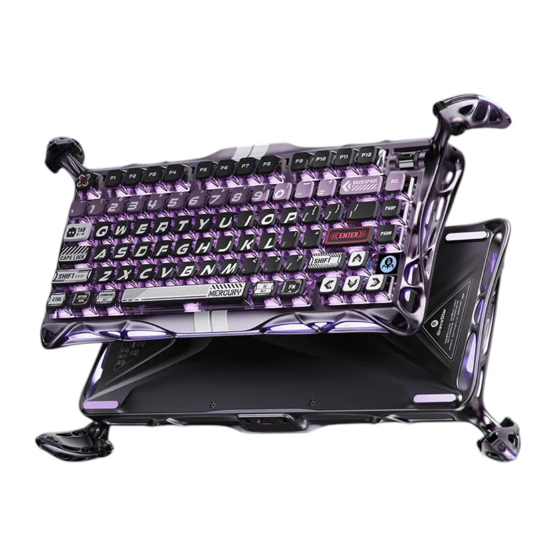 Keyboard GravaStar Mercury V75 Pro Hall Effect Iron Purple