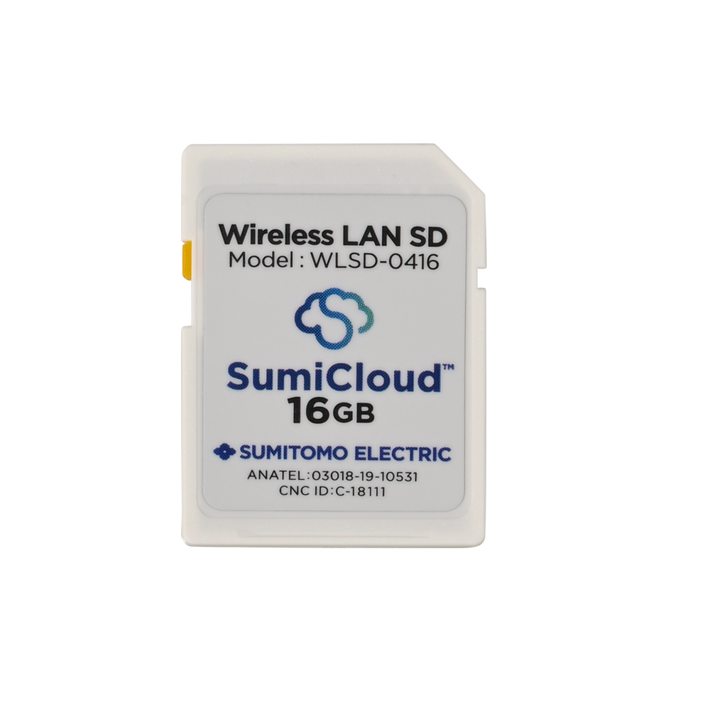 Storage Sumitomo Wireless LAN SD card for SumiCloud™. Compatible with TYPE-72, TYPE-82, TYPE-Q102 series, and other splicers.