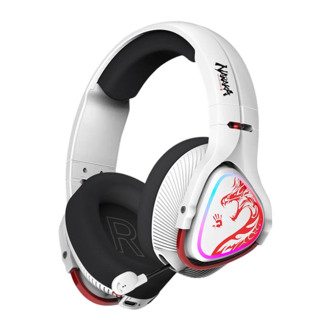 Headset Bloody MR720 RGB Gaming Wireless White