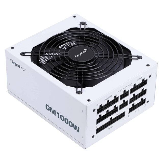 Power Supply Segotep GM 1000W [Modular] 80+ Gold PSU (White)