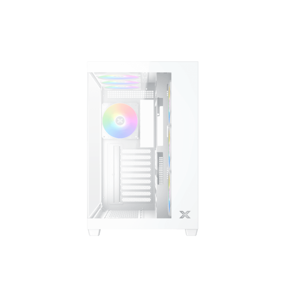 Case XIGMATEK AQUA V AIR ARCTIC - ATX Mid-Tower PC Case - White