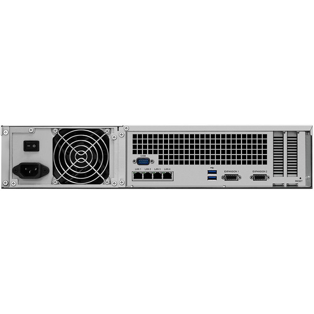 Storage Synology RackStation RS3618xs - 12-Bay 2U NAS, Intel Xeon D-1521, 8GB DDR4 ECC (Up to 64GB), 4x 1GbE, PCIe for 10GbE, Btrfs, Scalable to 36 Drives