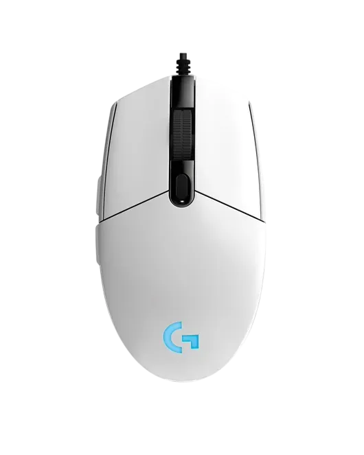Mouse Logitech G203 LIGHTSYNC Wired White