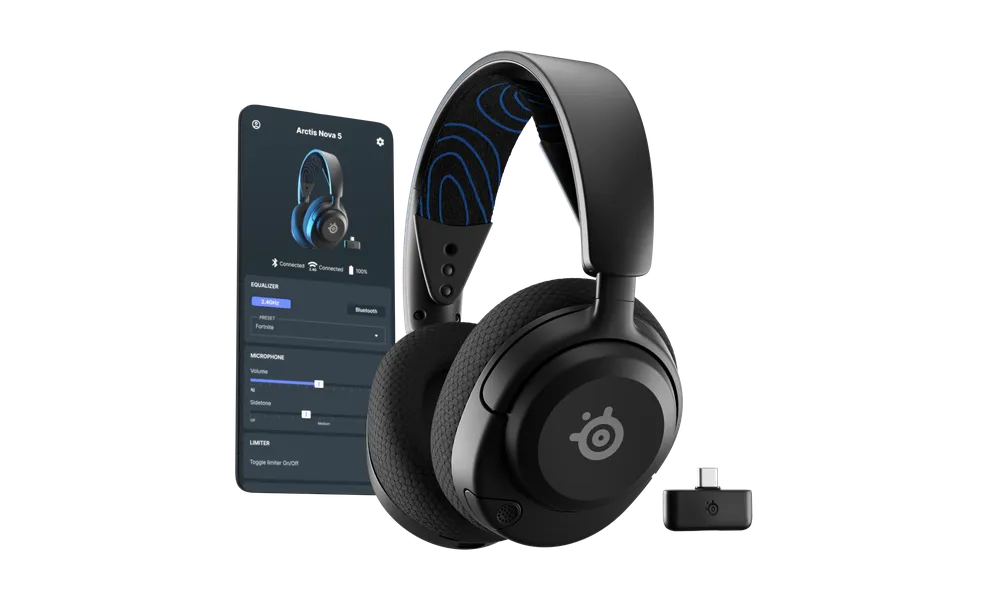 Headset SteelSeries Arctis Nova 5P Wireless Black