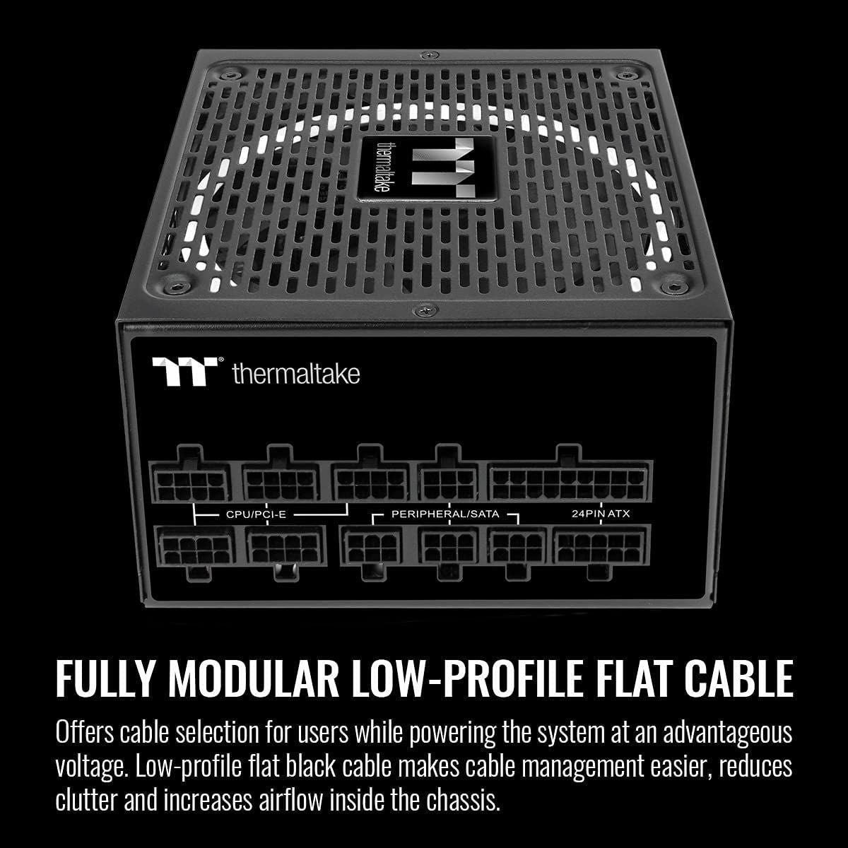 Power Supply Thermaltake Toughpower GF1 1200W - 80 PLUS Gold Fully Modular ATX PSU, Smart Zero 140 mm Fan