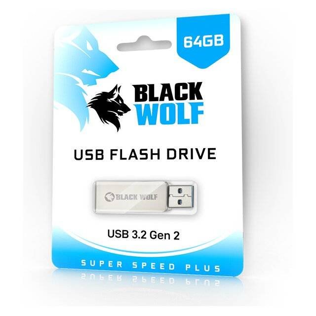 Storage Black Wolf USB Flash Drive (3.2 Gen 2) - 64GB