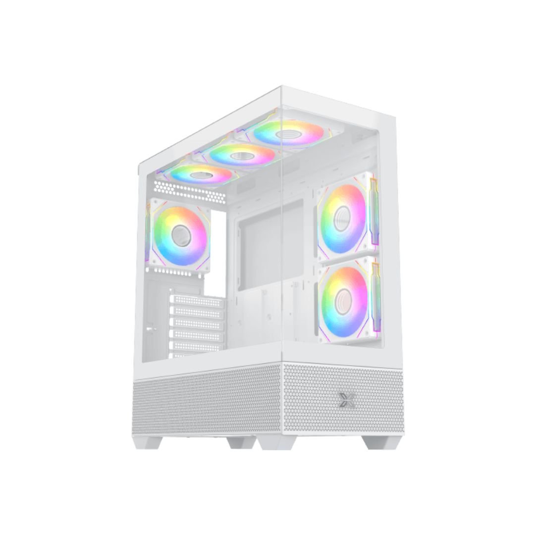 Case Xigmatek Alphard Arctic Mid Tower Case - White