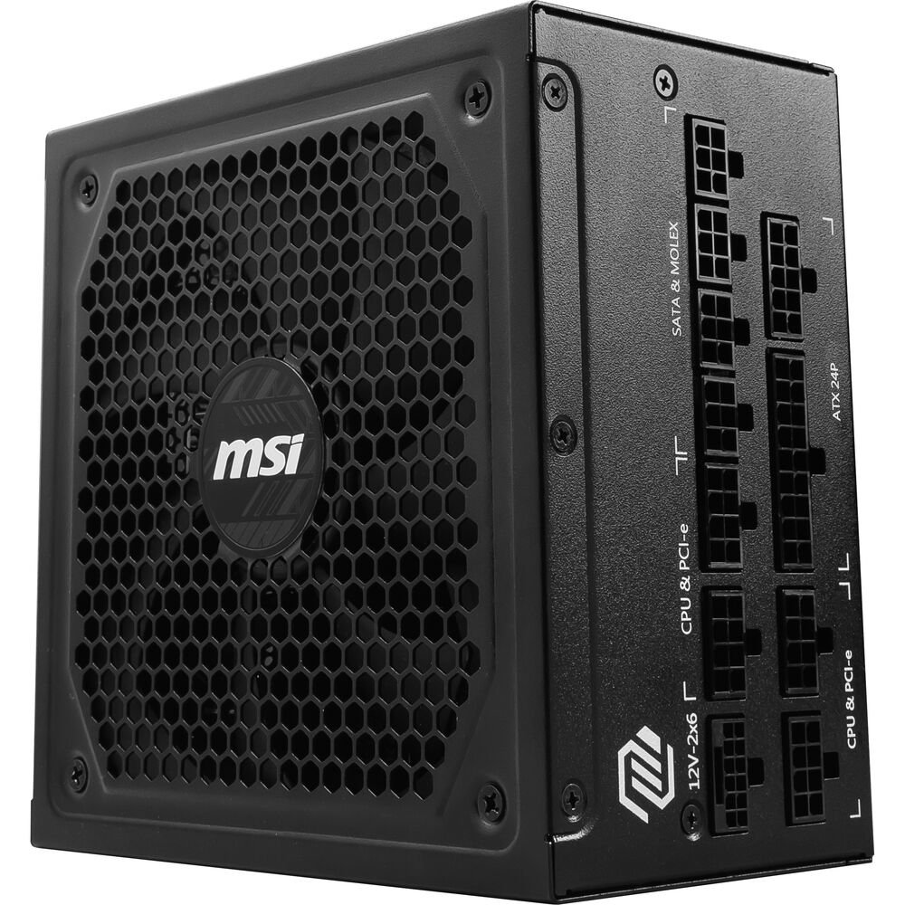 Power Supply MSI MAG A1000GL PCIE5 1000W 80 PLUS Gold Modular Power Supply