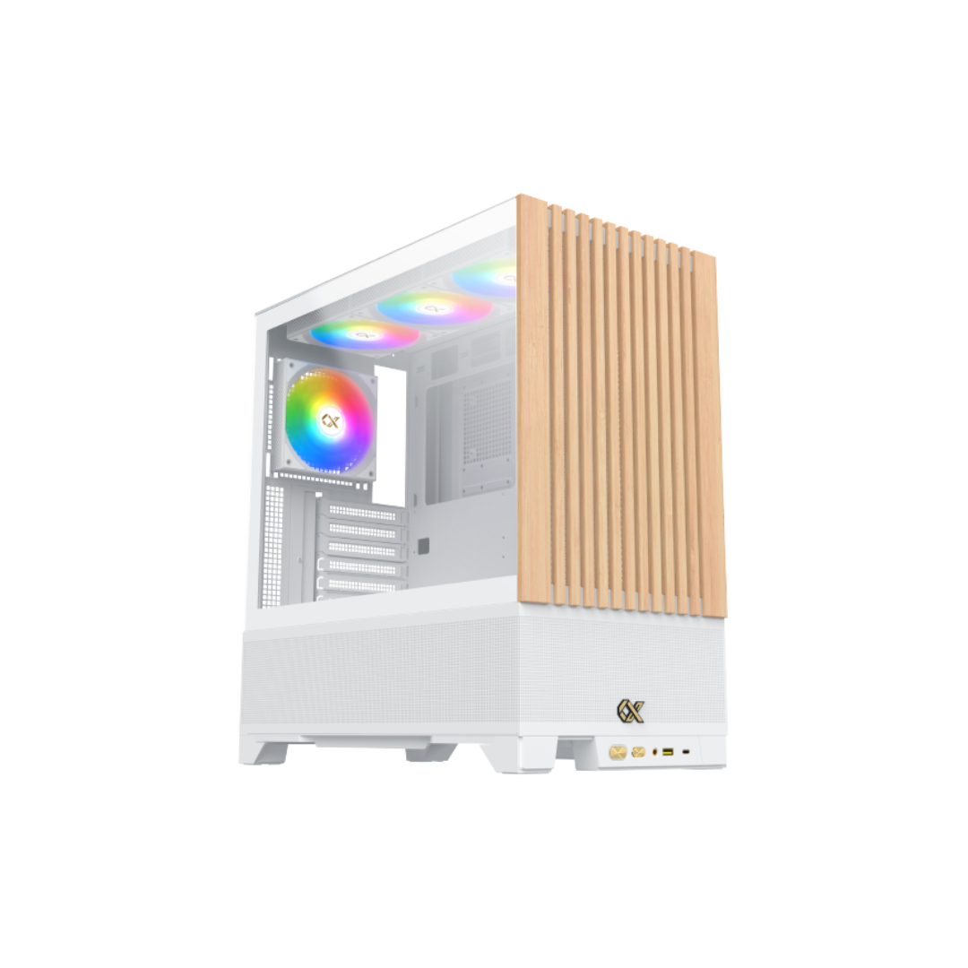 Case Xigmatek Endorphin WD Arctic Mid Tower Case - White