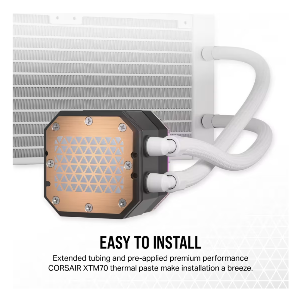 Cooler CORSAIR FAN COOLING LIQUID iCUE LINK H100i 240mm RGB WHITE